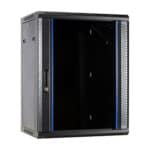 15U wandkast met glazen deur 600x600x770mm (BxDxH)